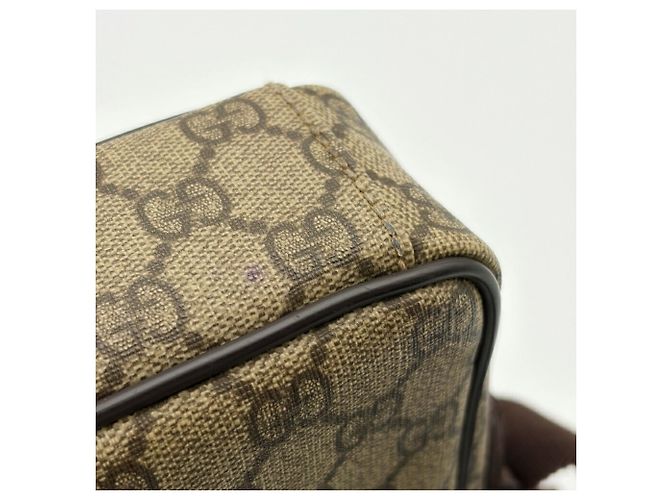 Borsa a tracolla Gucci GG Supreme Beige Marrone scuro - vista 13