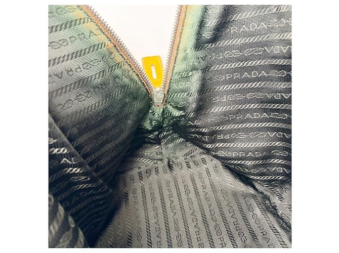 Saco Tote Prada em couro amarelo - vista 19