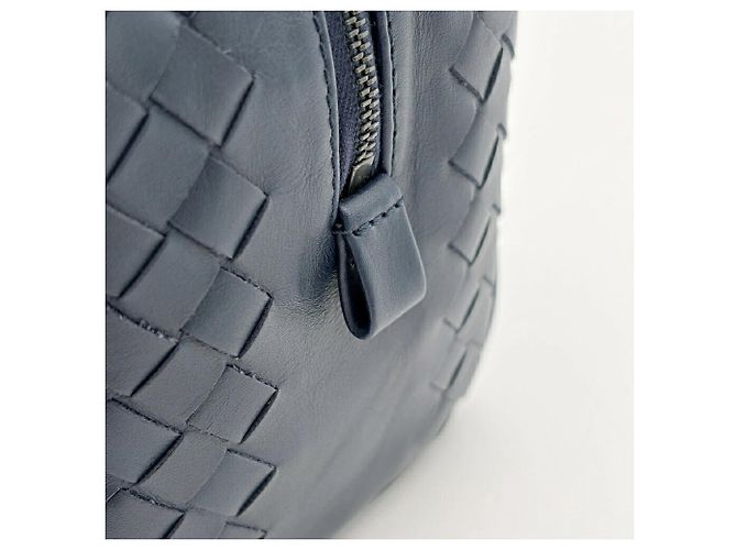 Pouch Intrecciato da uomo Bottega Veneta Blu navy - vista 11