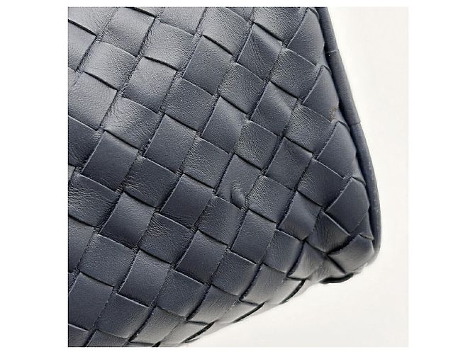 Pouch Intrecciato da uomo Bottega Veneta Blu navy - vista 12