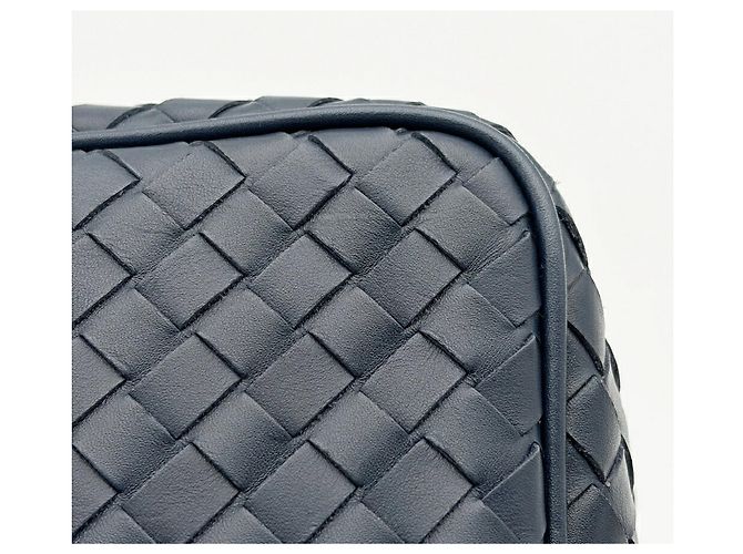 Pouch Intrecciato da uomo Bottega Veneta Blu navy - vista 13