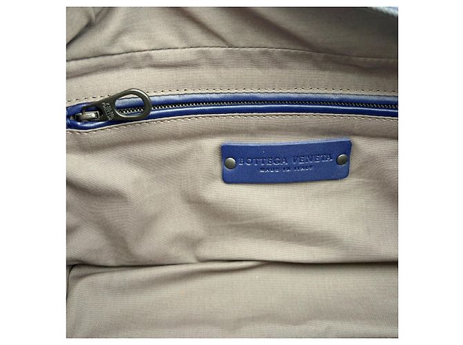 Pouch Intrecciato da uomo Bottega Veneta Blu navy - vista 17