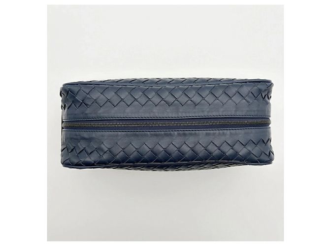 Pouch Intrecciato da uomo Bottega Veneta Blu navy - vista 4