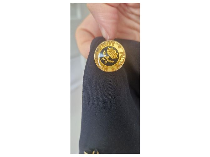 MCM Black Blazer with Gold Hardware - view 6