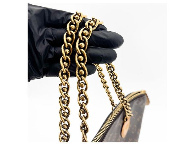 Louis Vuitton Lockit Chain Monogram Canvas Marrone - vista 7