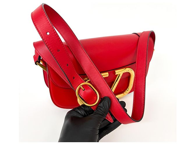 Valentino Garavani Supervee Leather Small D'oro - vista 7