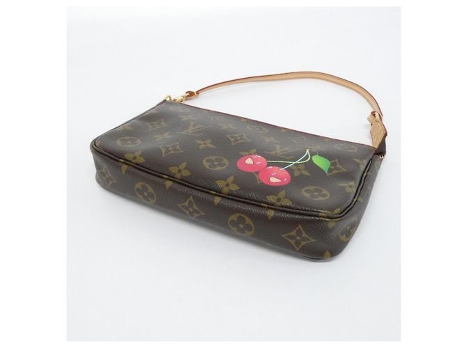 Louis Vuitton Monogram Cherry Pochette Accessoires Castaño - vista 3