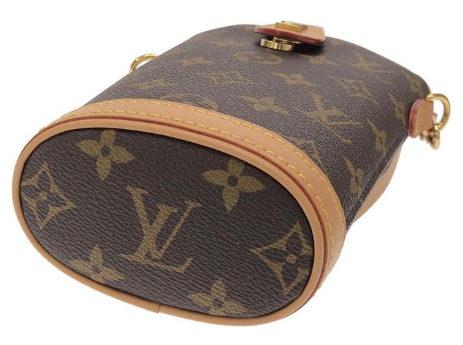 Bolso de mano Louis Vuitton Monogram Fold Me Castaño - vista 3
