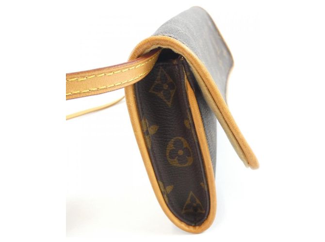 Louis Vuitton Monogram Pochette Twin GM M51852 Shoulder Bag Marrone - vista 4