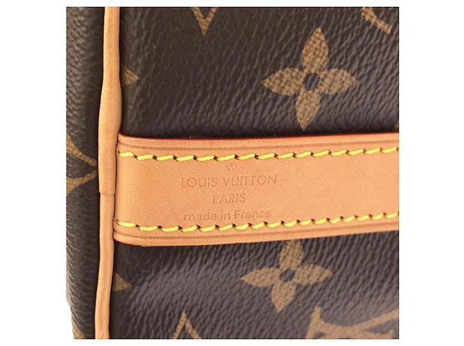 Borsa Boston Louis Vuitton Monogram Speedy Bandoulière 25cm Marrone - vista 4