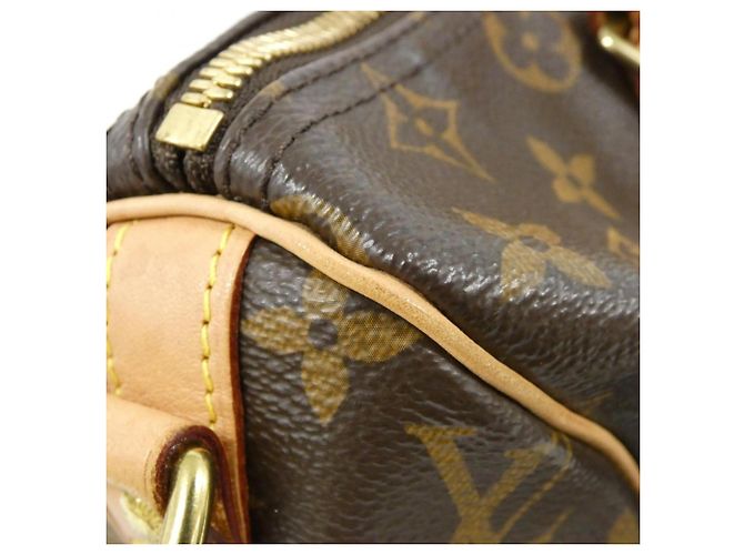 Borsa Boston Louis Vuitton Monogram Speedy Bandoulière Marrone - vista 6