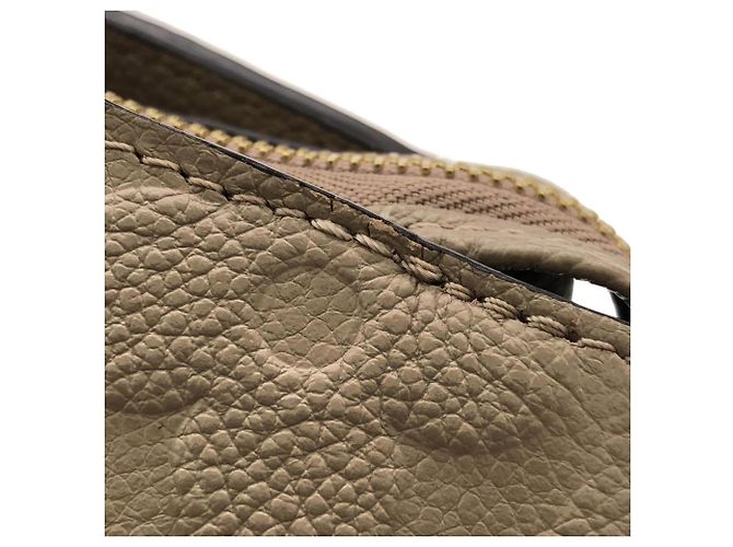Borsa Louis Vuitton Monogram Empreinte Grand Palais MM Beige Grigio - vista 5