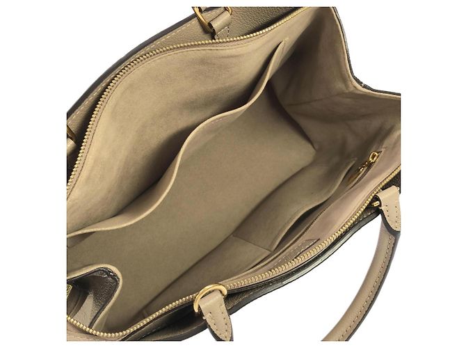 Borsa Louis Vuitton Monogram Empreinte Grand Palais MM Beige Grigio - vista 7