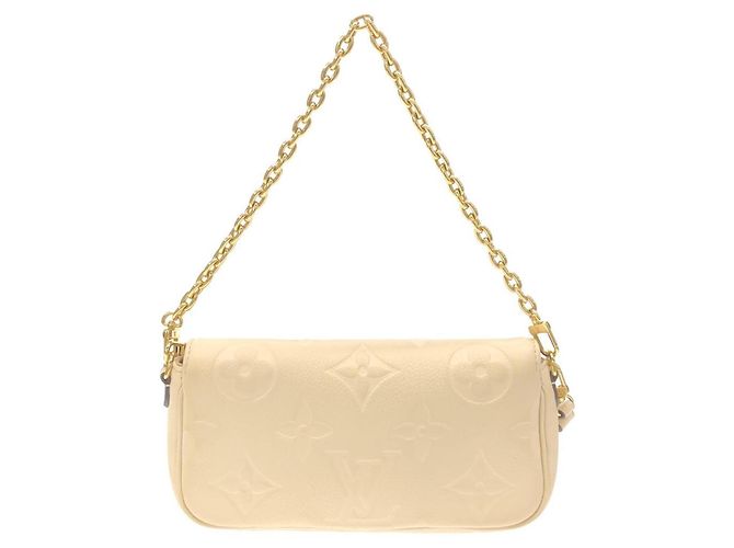 Louis Vuitton Monogram Empreinte Schultertasche Beige - Ansicht 2