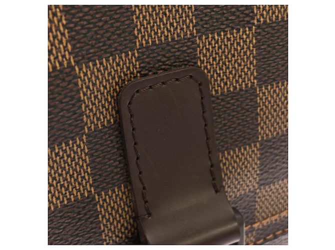 Borsa a tracolla Louis Vuitton Damier Reporter Melville Marrone - vista 4