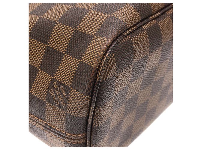 Borsa Louis Vuitton Damier Neverfull PM Marrone - vista 2