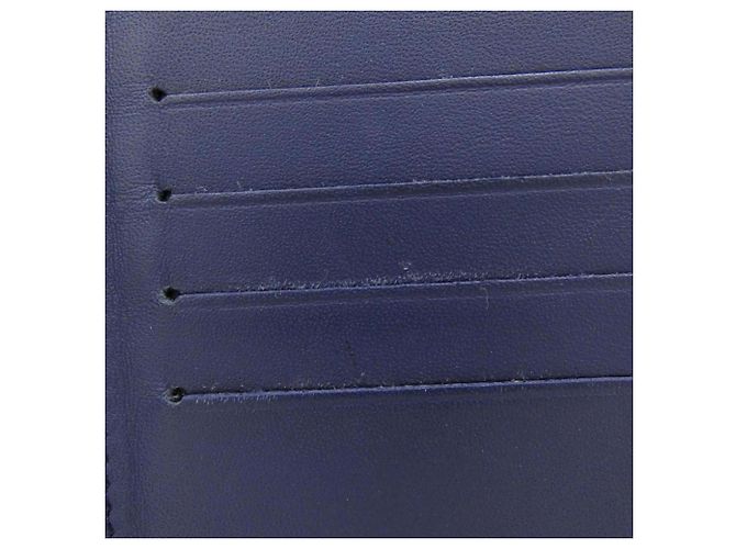 Louis Vuitton Watercolor Monogram Portefeuille Brazza Wallet Blu navy - vista 4