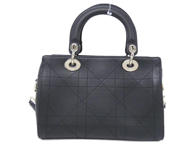 Borsa a mano piccola Christian Dior Granville Nero - vista 2