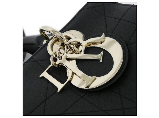 Borsa a mano piccola Christian Dior Granville Nero - vista 4