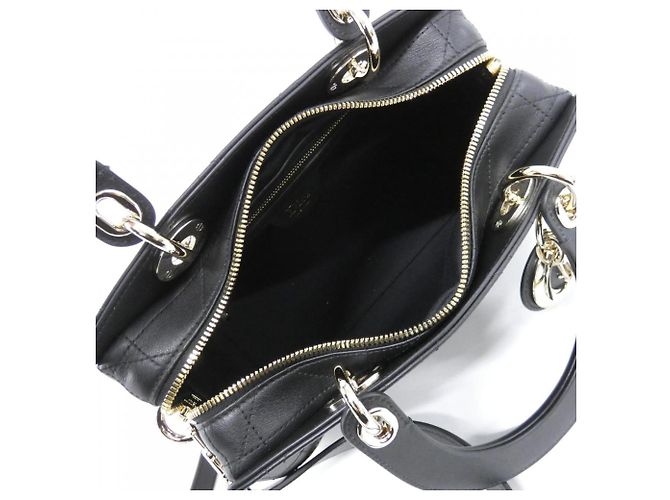 Borsa a mano piccola Christian Dior Granville Nero - vista 7