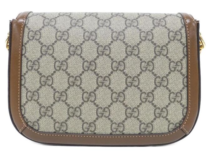 Borsa a tracolla Gucci HORSEBIT 1955 Marrone Beige - vista 2