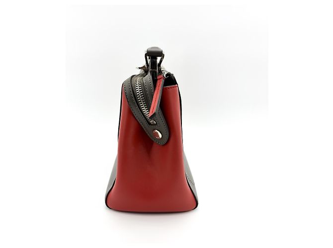 Borsa Convertible DotCom Fendi in Pelle Medium Marrone - vista 4