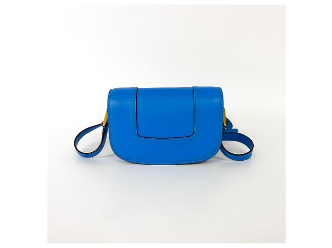 Valentino Garavani Supervee Leather Small Blu - vista 2