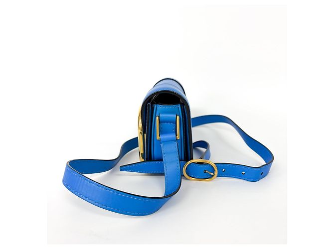 Valentino Garavani Supervee Leather Small Blu - vista 3