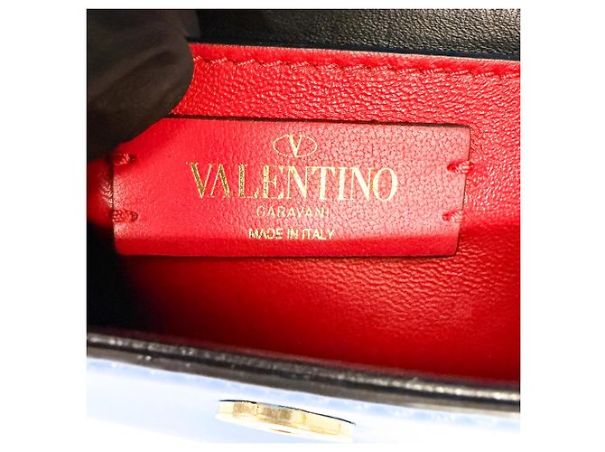 Valentino Garavani Supervee Leather Small Blu - vista 6