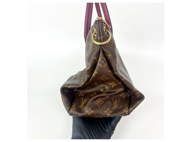Louis Vuitton Pallas Tote Monogram Canvas with Leather MM Marrone - vista 4