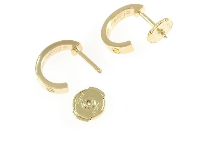 Orecchini Mini Love a mezzo cerchio Cartier D'oro - vista 3