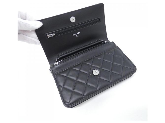 Catena per portafoglio Chanel Timeless Classic Line AP0250 Nero - vista 7
