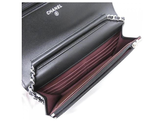 Catena per portafoglio Chanel Timeless Classic Line AP0250 Nero - vista 8