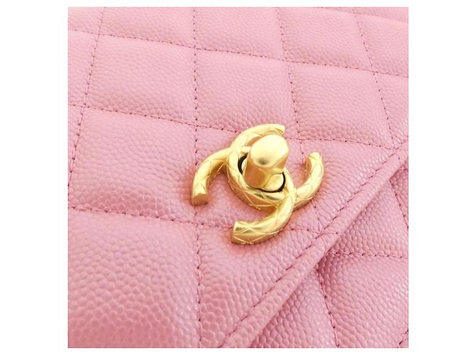 Catena per portafoglio Chanel AP3479 in pelle di vitello martellata rosa - vista 4