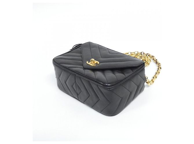 Borsa a tracolla Chanel 02009 Nero - vista 3