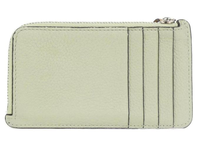 Monedero de piel de ternera Loewe Castaño Verde - vista 2