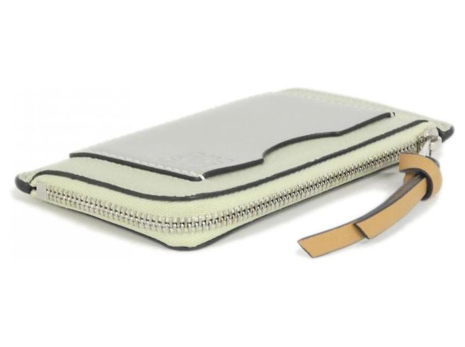 Monedero de piel de ternera Loewe Castaño Verde - vista 3