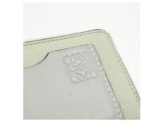 Monedero de piel de ternera Loewe Castaño Verde - vista 5