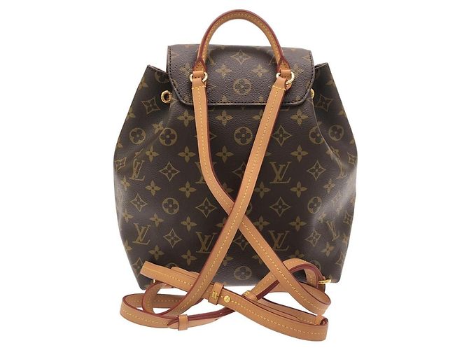 Mochila Louis Vuitton Monogram Montsouris PM Castaño - vista 2