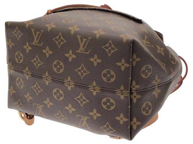 Mochila Louis Vuitton Monogram Montsouris PM Castaño - vista 3