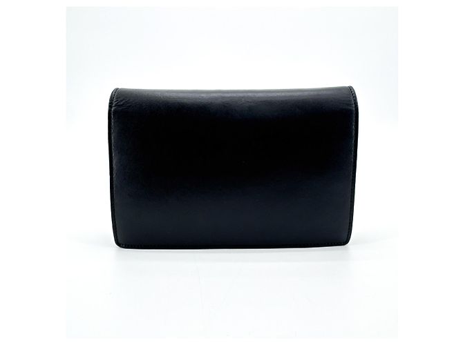 Clutch a busta in pelle F Is Fendi con catena Small Nero - vista 2