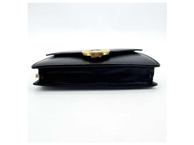 Clutch a busta in pelle F Is Fendi con catena Small Nero - vista 7