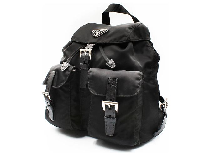 Saffiano Prada Re-Nylon Small Backpack Black - view 2