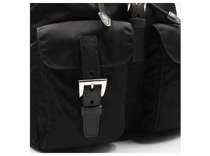 Saffiano Prada Re-Nylon Small Backpack Black - view 6