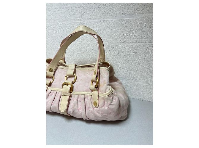 Céline Celine Arc de Triomphe Monogramm Handtasche - Rosa Canvas Pink Beige - Ansicht 3