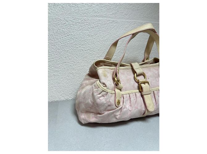 Céline Celine Arc de Triomphe Monogramm Handtasche - Rosa Canvas Pink Beige - Ansicht 4