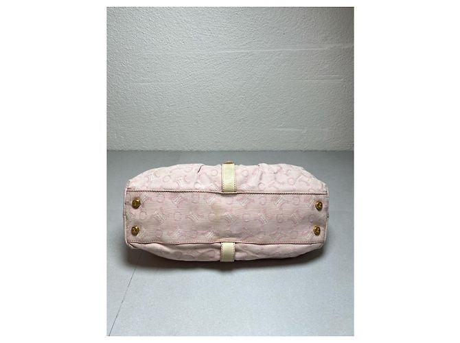 Céline Celine Arc de Triomphe Monogramm Handtasche - Rosa Canvas Pink Beige - Ansicht 6