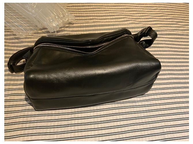 Prada Signaux Tasche aus gestepptem Nappaleder Schwarz - Ansicht 15