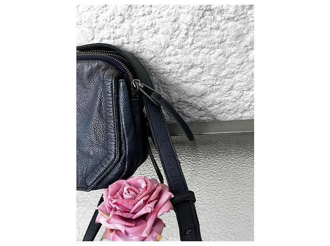 Borsa a tracolla in pelle Liebeskind Berlin Blu scuro - vista 3