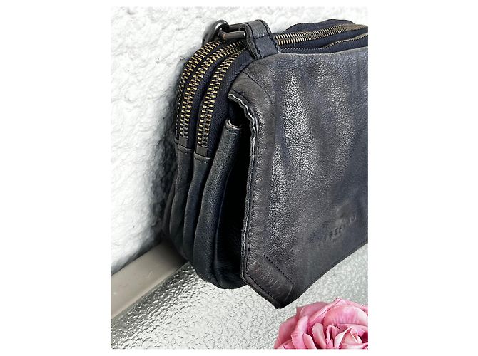 Borsa a tracolla in pelle Liebeskind Berlin Blu scuro - vista 7